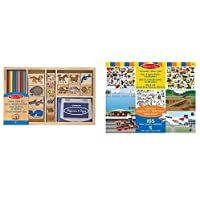 Los mejores  - Melissa &amp- Doug Stamp Set Conjunto de Sellos de Animales- color surtido (3798) + Vehículos Bloc de Autoadhesivos…